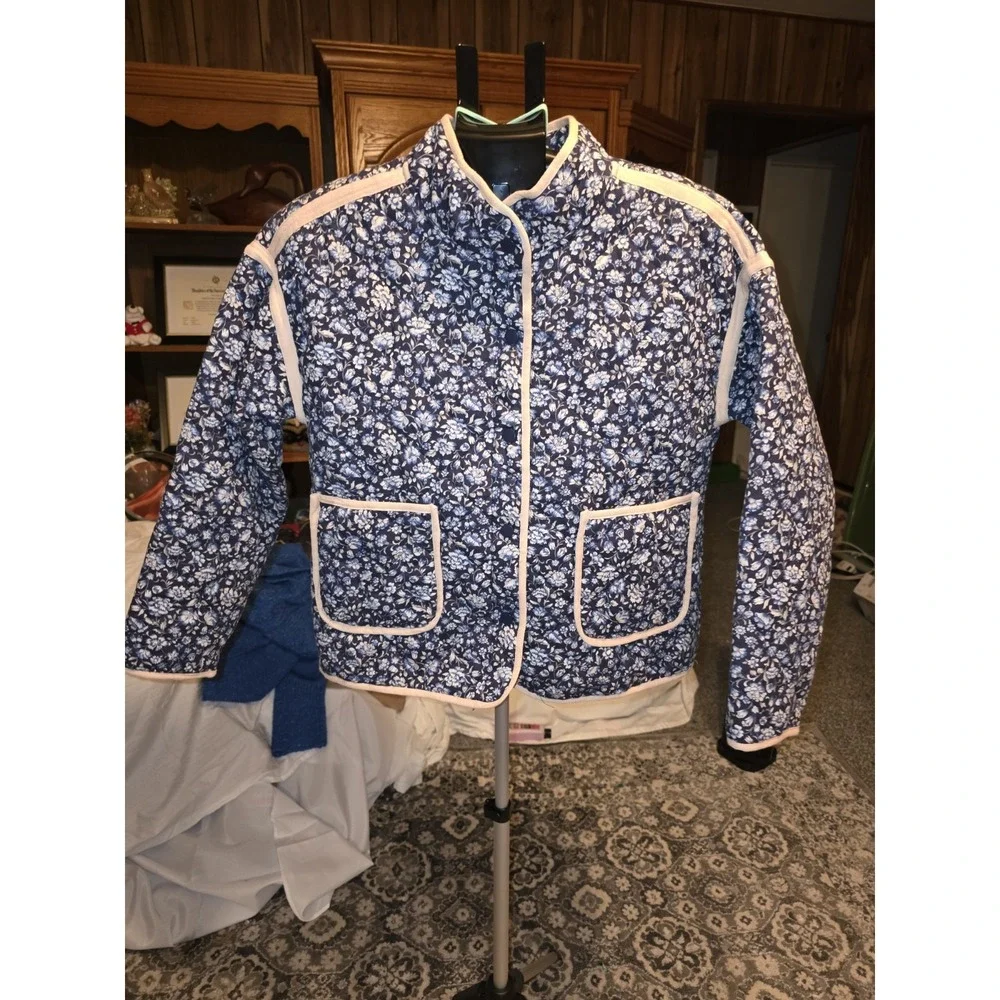 Staccato Quilted Jacket. Snap Front. Size L.‎ Coastal, Y2K, Cottagecore,...